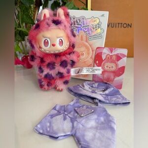 Custom Labubu Plush Doll Pop Mart's The BIG ENERGY SERIES “Love” ~ NWB & Outfit